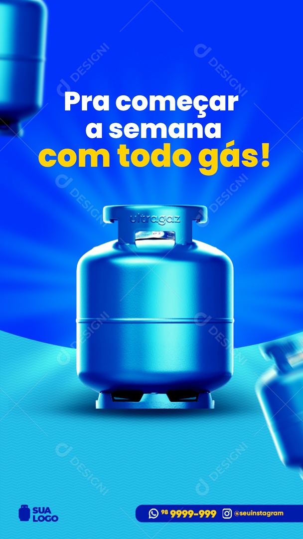 Story Social Media Com Todo Gás Distribuidora PSD Editável