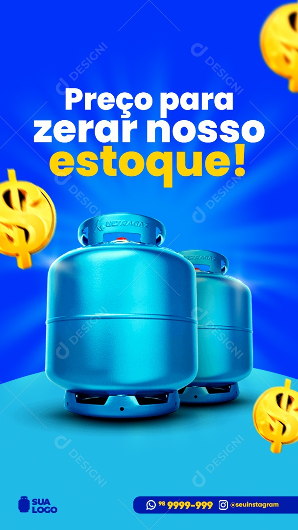 Story Preço Para Zerar Nosso Estoque Social Media PSD Editável