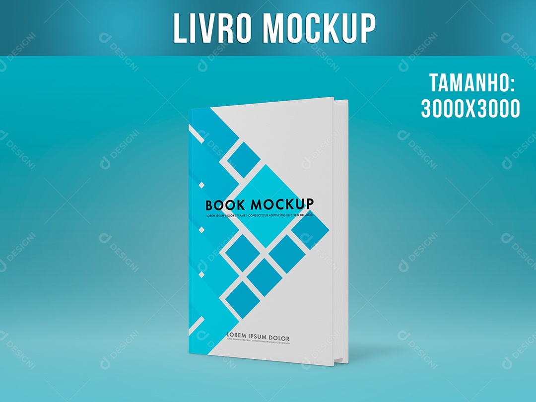 Livro Mockup Leitura PSD Editável