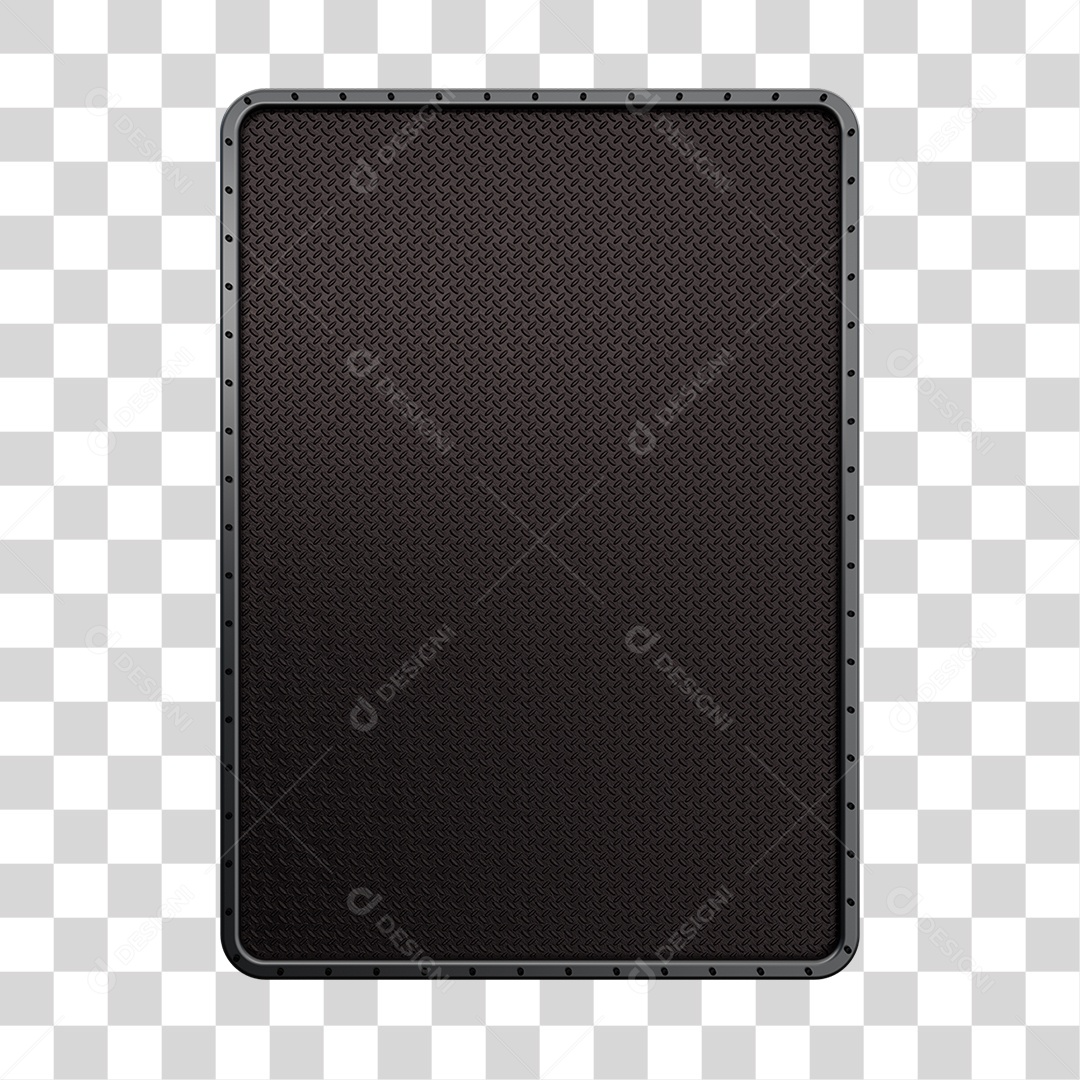 Chapa de Ferro com Parafusos PNG Transparente