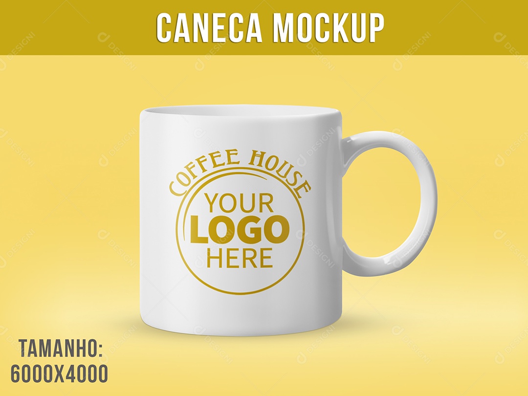 Caneca Mockup Xícara PSD Editável