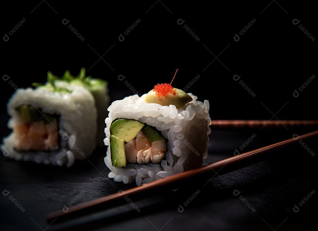 Deliciosas peças de sushi