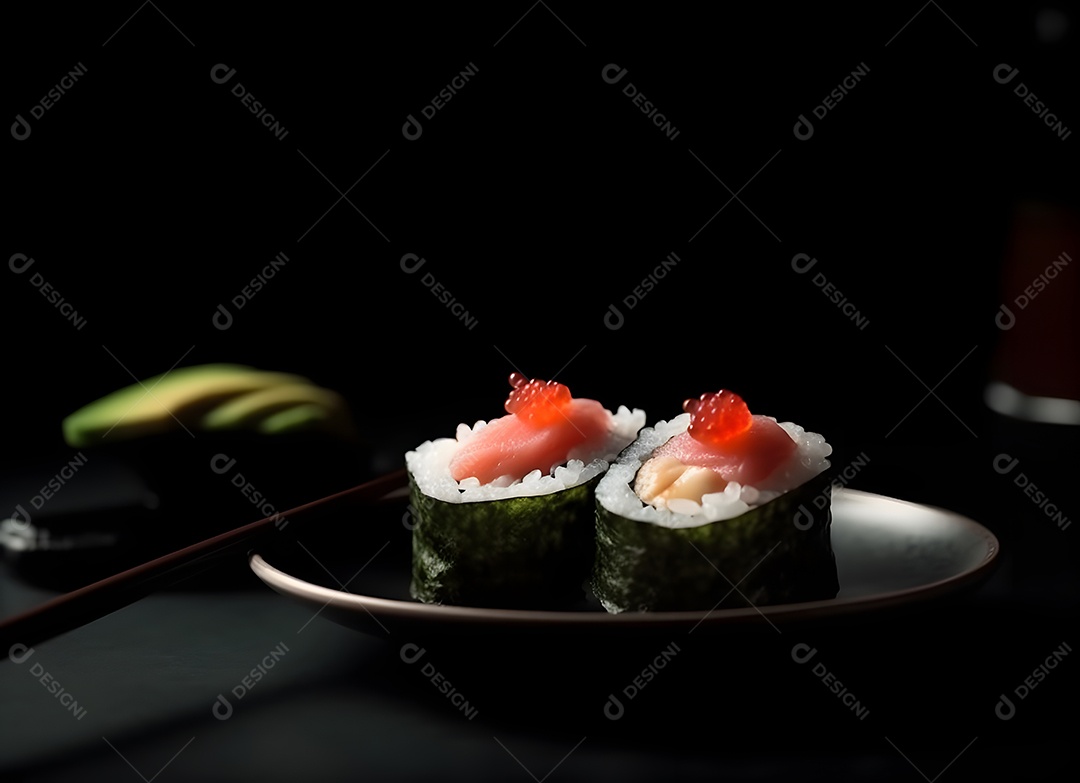 Deliciosas peças de sushi