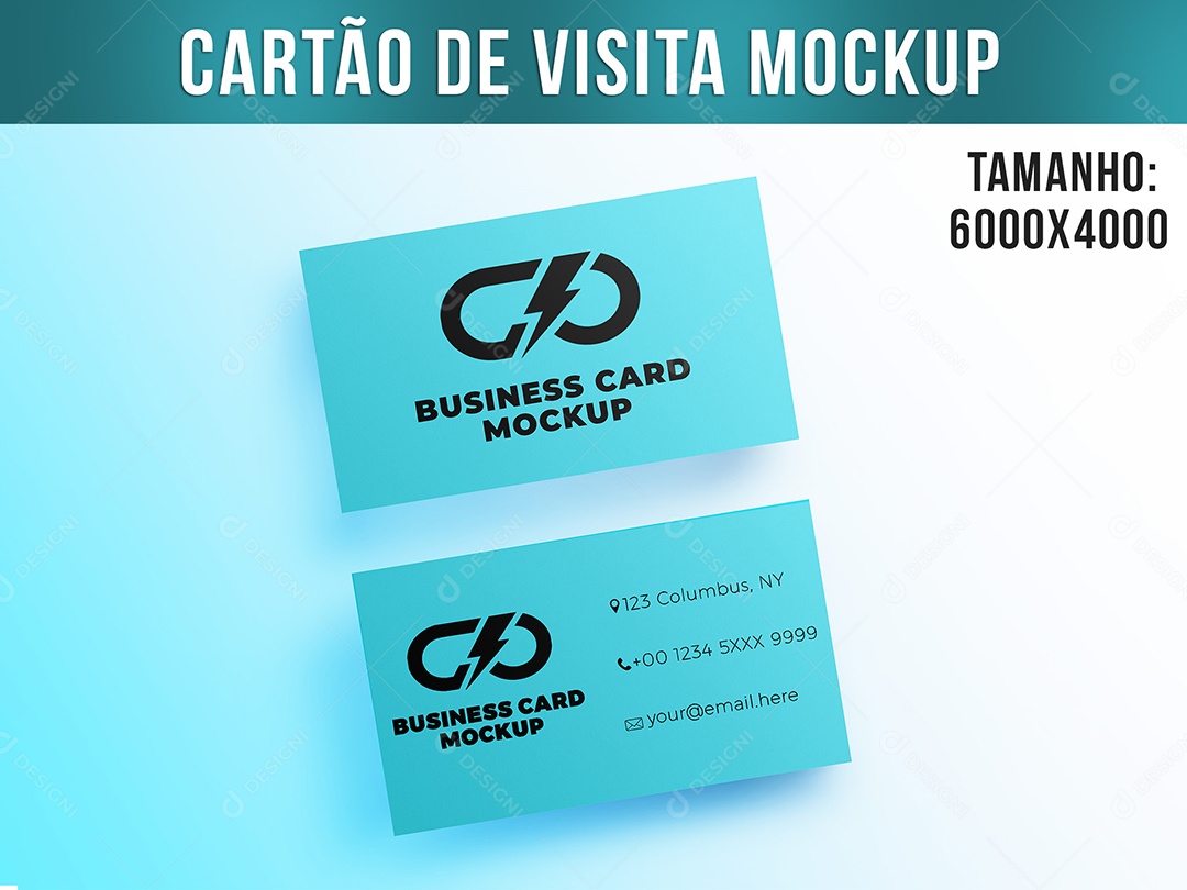 Cartão de Visita Mockup PSD Editável