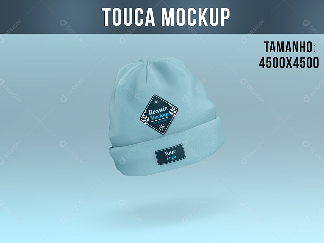 Touca Gorro Mockup PSD Editável