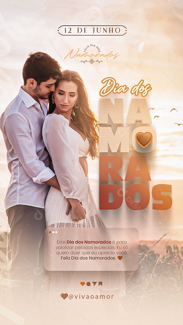 Story Dia Dos Namorados Valorizar Pessoas Especiais Social Media PSD Editável