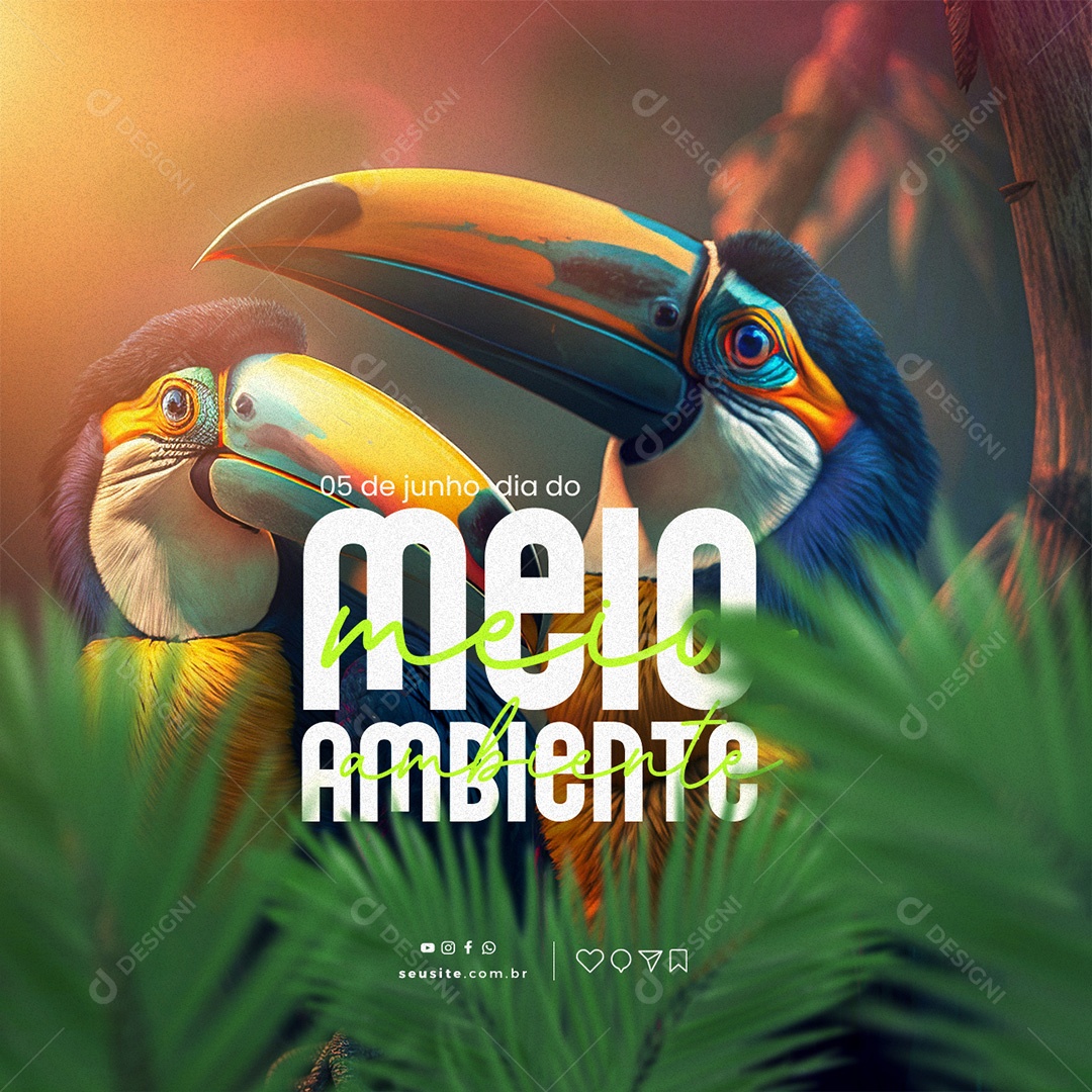 Social Media Dia Mundial Do Meio Ambiente 05 De Junho PSD Editável