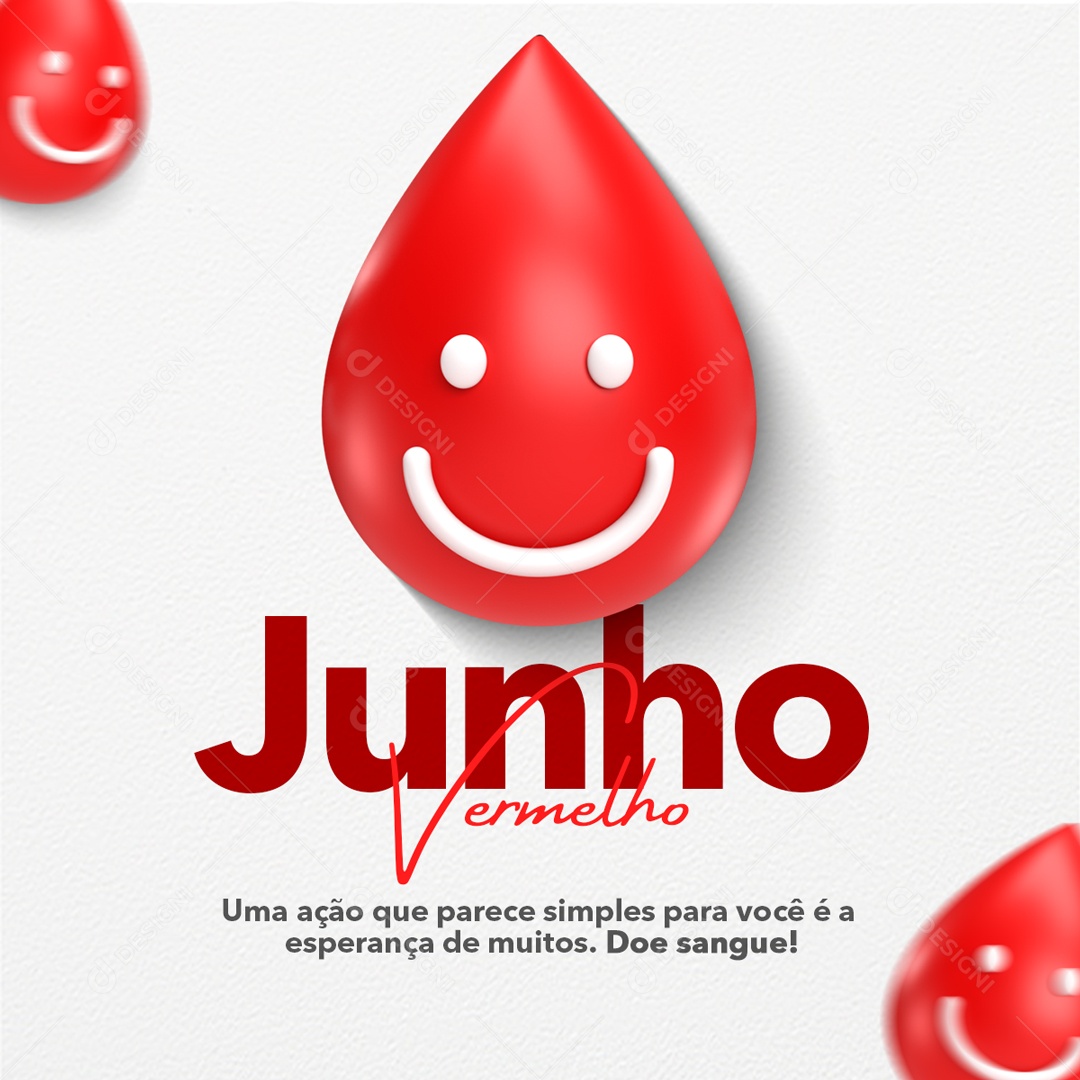 Você é o Tipo Certo de Alguém Dia Mundial Do Doador de Sangue 14 de Junho Social Media PSD Editável