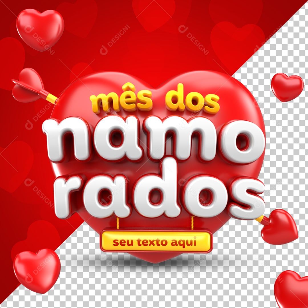 Mês dos Namorados Social Media PSD Editável