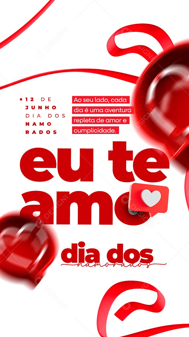 Story Ao Seu Lado Cada Dia é Uma Aventura Dia Dos Namorados Social Media PSD Editável