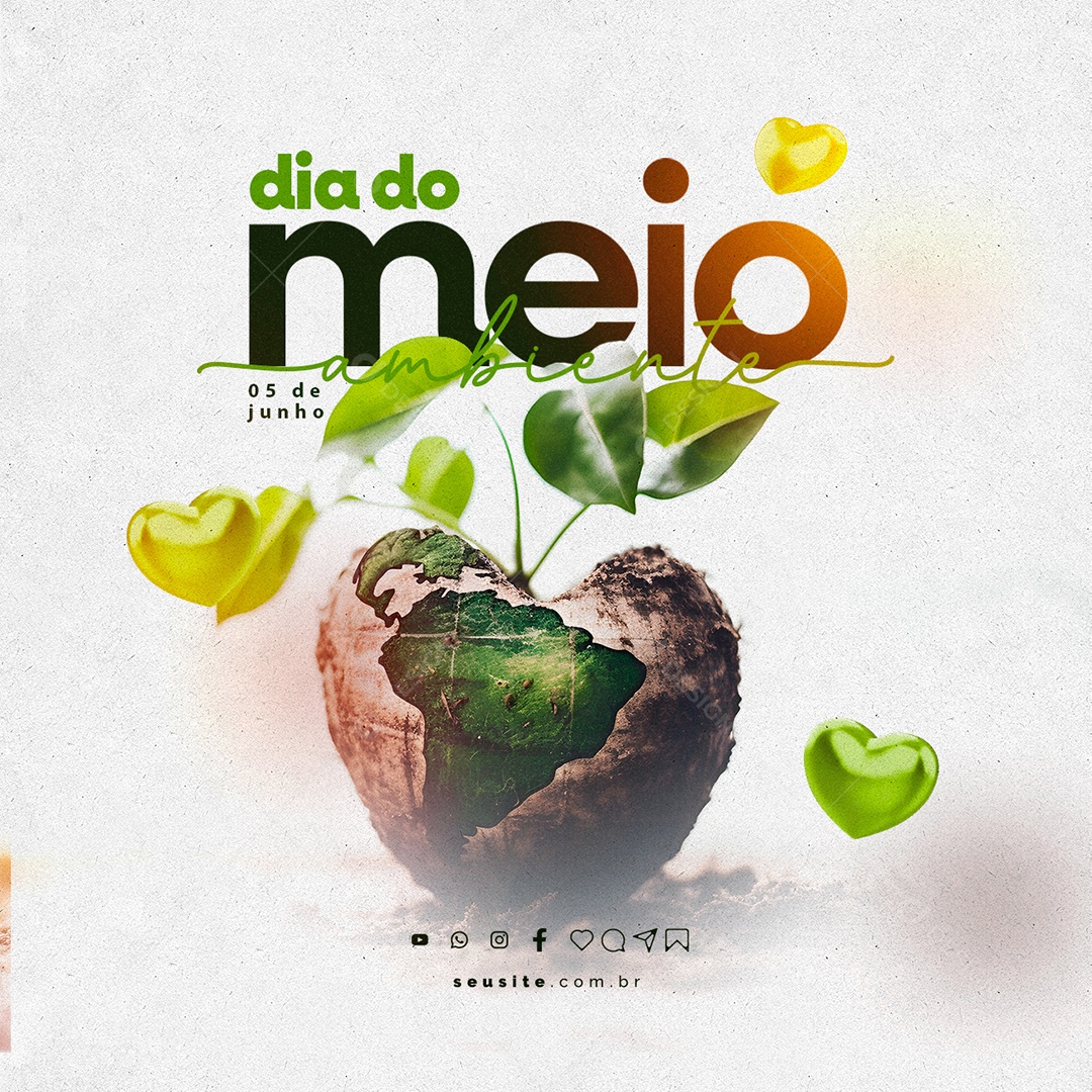 Dia Mundial Do Meio Ambiente 05 De junho Social Media PSD Editável