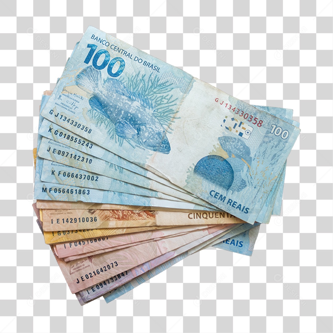 Notas de Dinheiro PNG Transparente