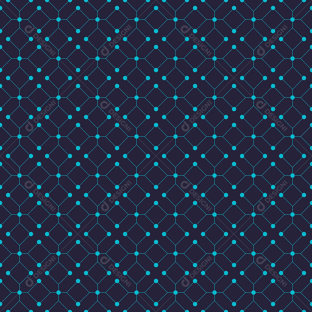 Fundo Azul dos Polígonos Ilustração Vetorial Padrão Perfeito Vetor EPS