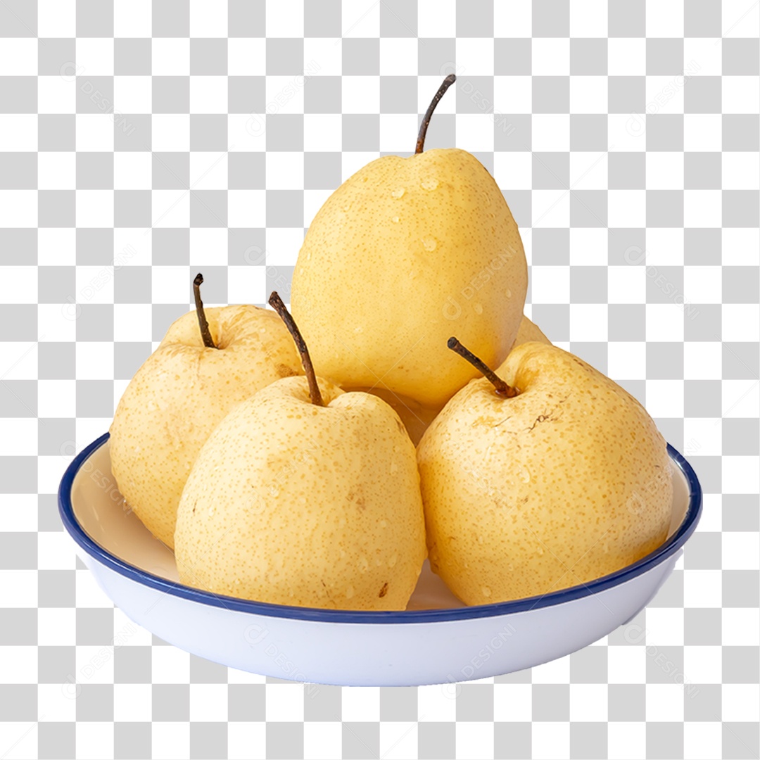Prato com Pera PNG Transparente