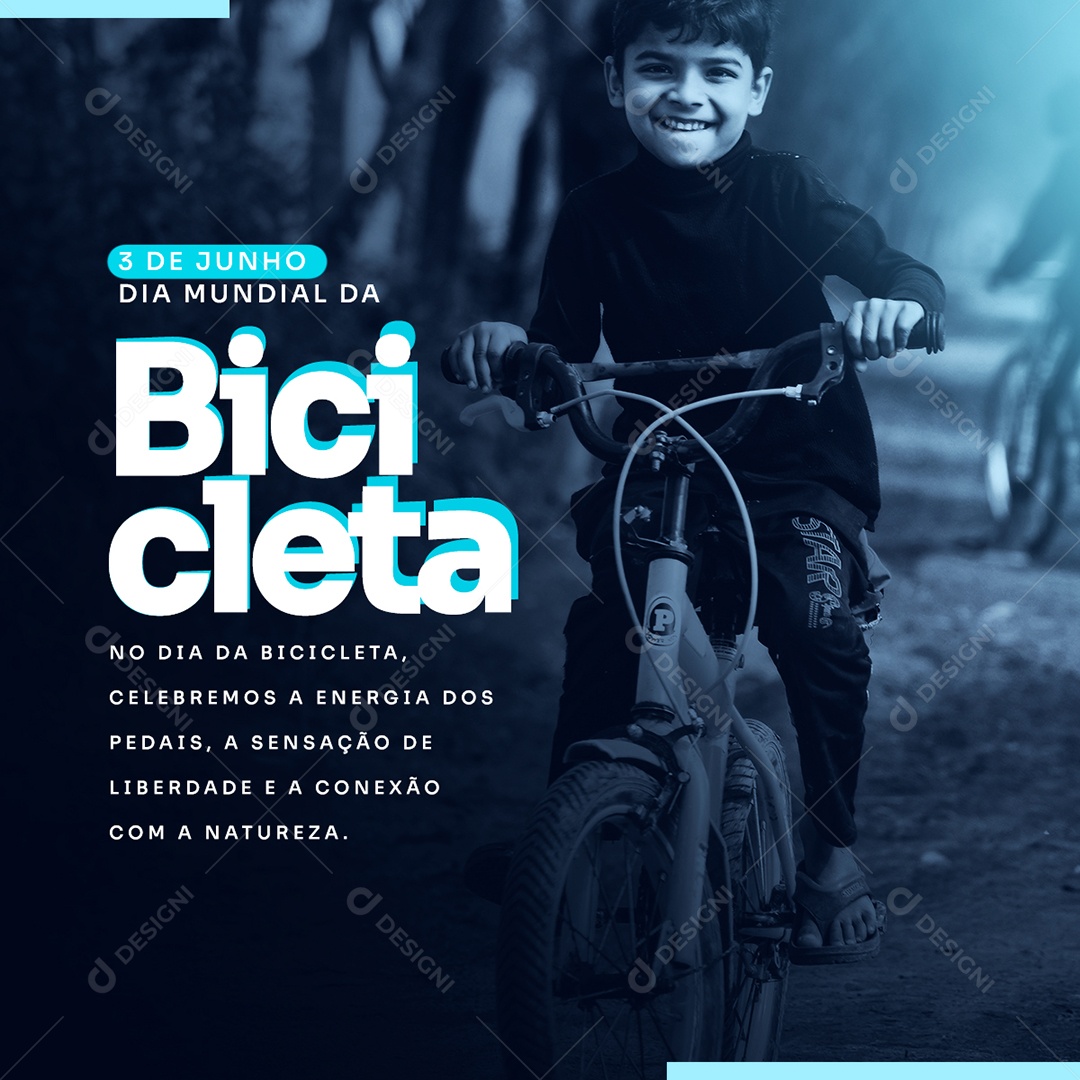 Dia Mundial Da Bicicleta 03 De Junho Social Media PSD Editável
