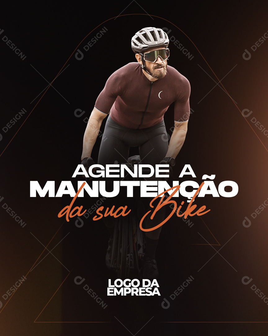 Agende a Manutenção da Sua Bike Social Media PSD Editável
