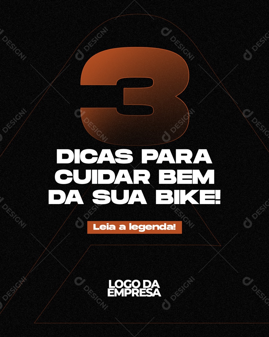 3 Dicas Para Cuidar Bem da Sua Bike Social Media PSD Editável