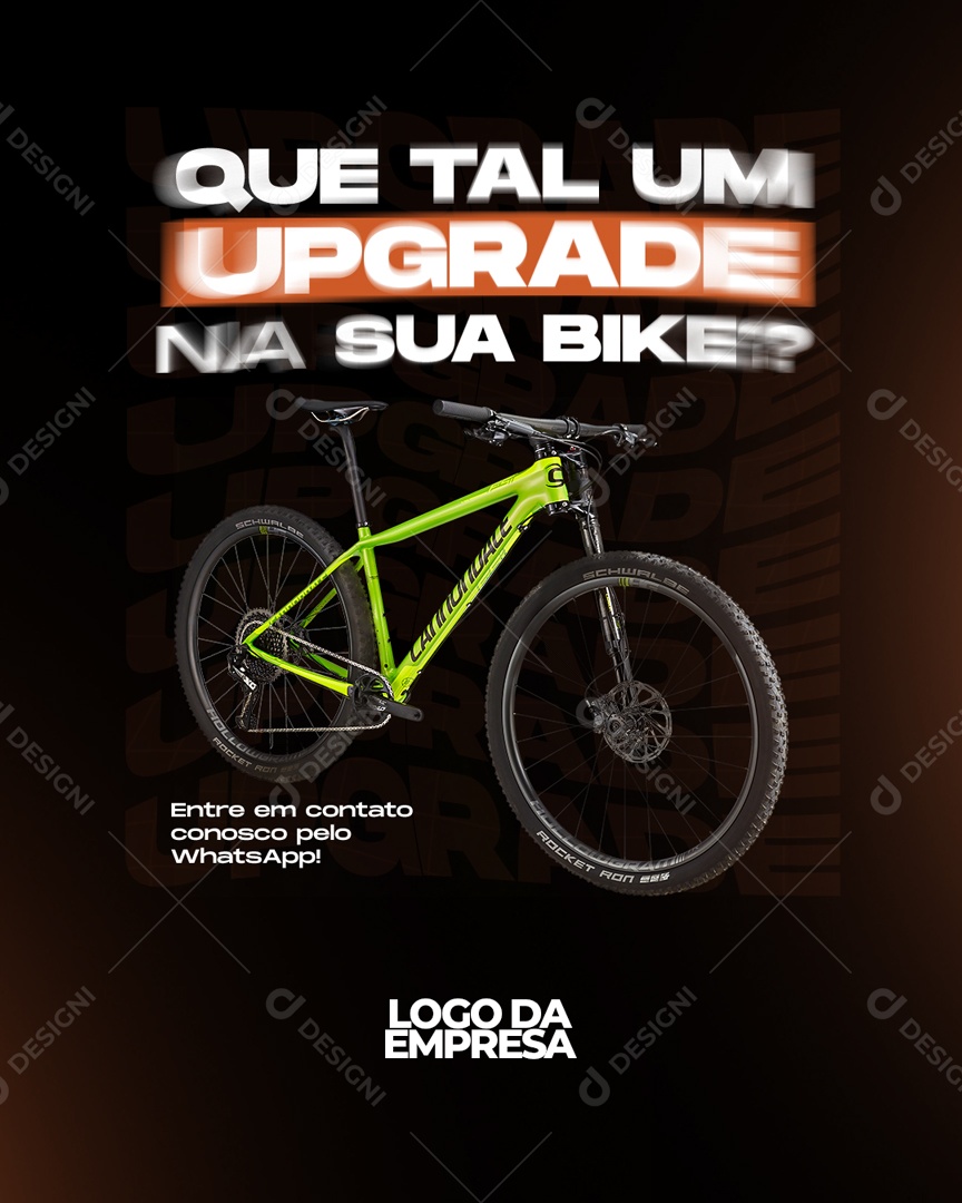 Que Tal Um Upgrade na Sua Bike Social Media PSD Editável