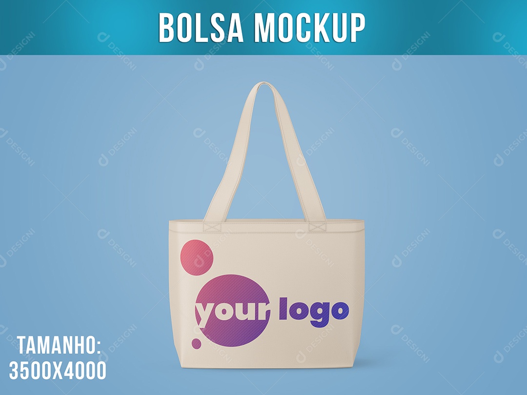 Bolsa Sacola Mockup Compras PSD Editável