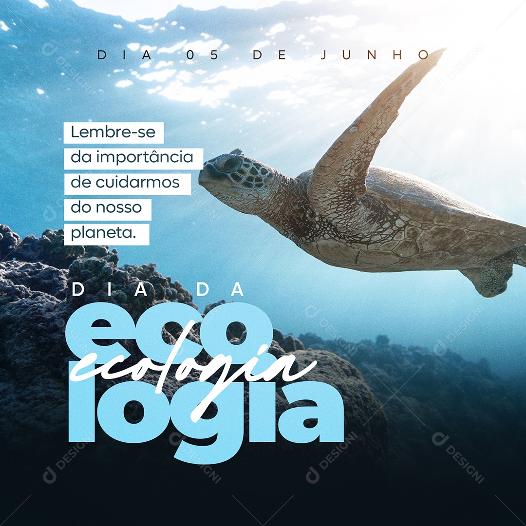 Dia Da Ecologia Nosso Planeta Social Media PSD Editável