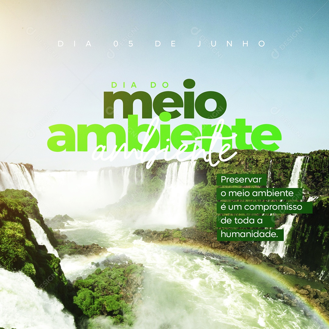 Dia Do Meio Ambiente Compromisso De Toda A Humanidade Social Media PSD Editável