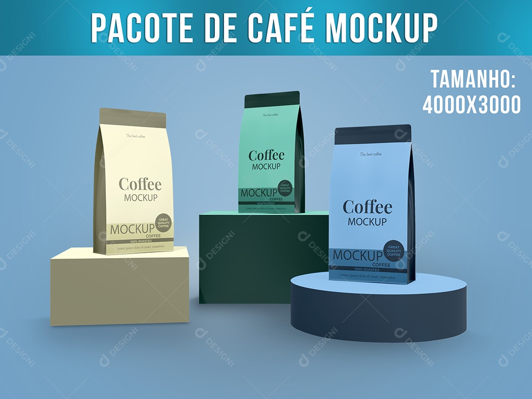 Pacote de Café Mockup PSD Editável