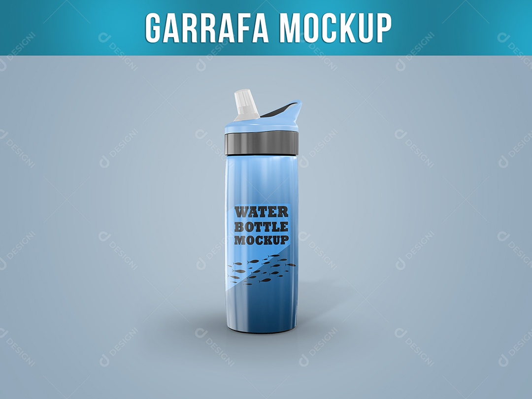 Garrafa Mockup PSD Editável