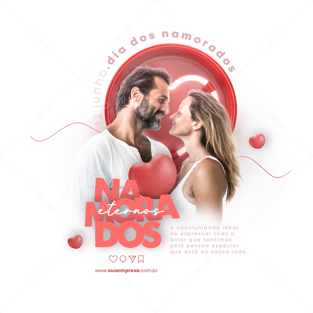 A Oportunidade Ideal De Expressar Todo Amor Dia Dos Namorados Social Media PSD Editável