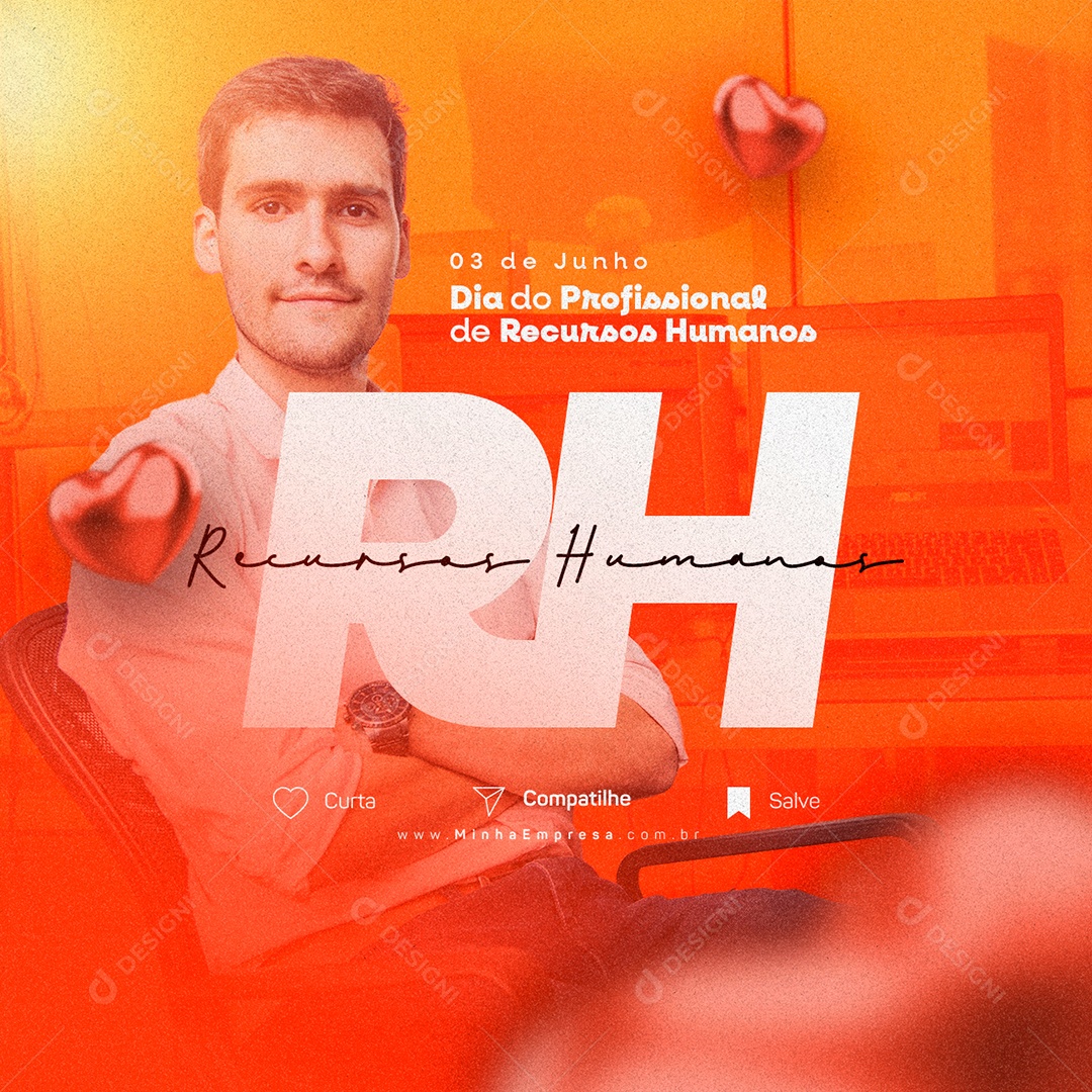 Dia Do Profissional De Recursos Humanos 03 De Junho Social Media PSD Editável