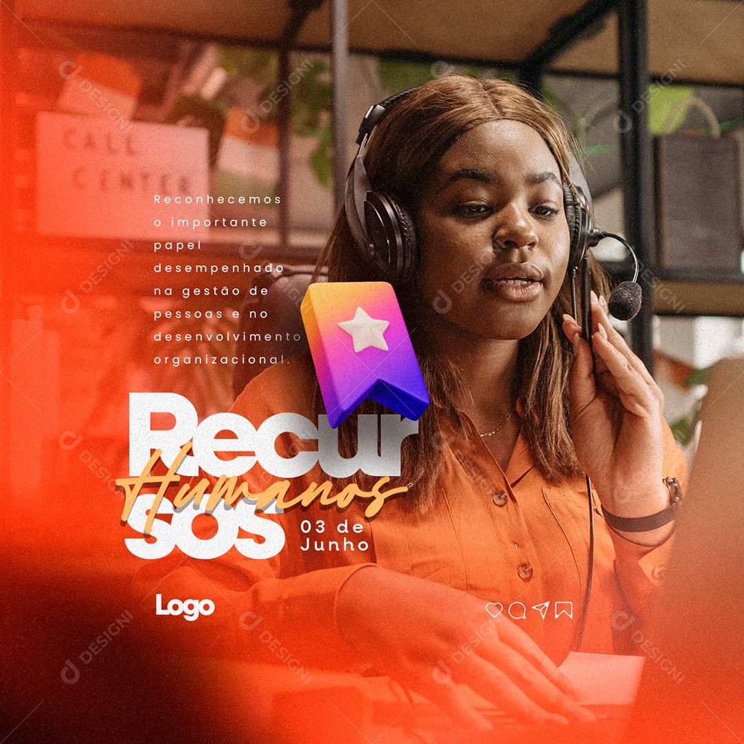 Reconhecemos O Importante Papel Dia Do Profissional Do Recursos Humanos Social Media PSD Editável