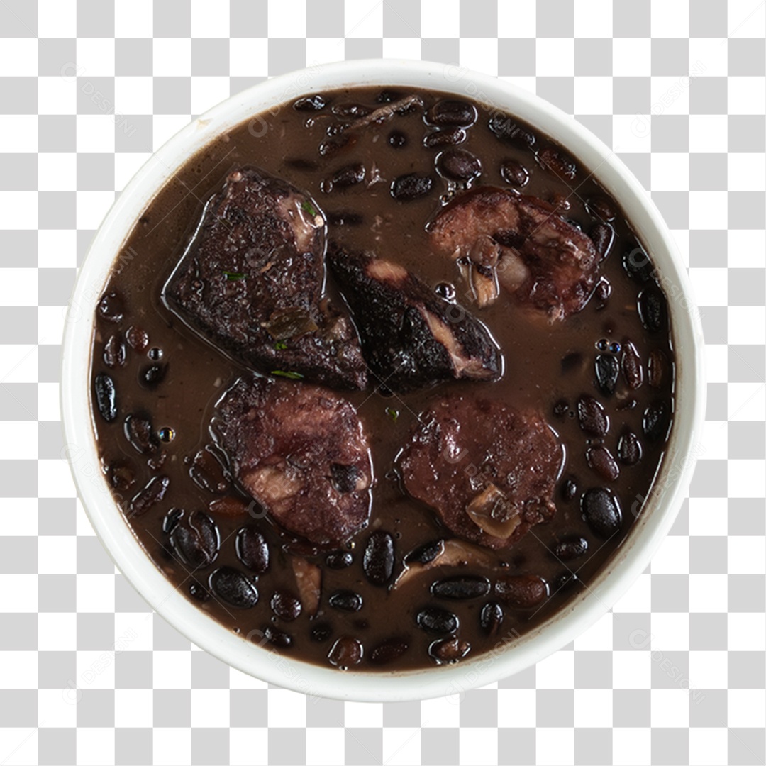 Tigela com Feijoada PNG Transparente