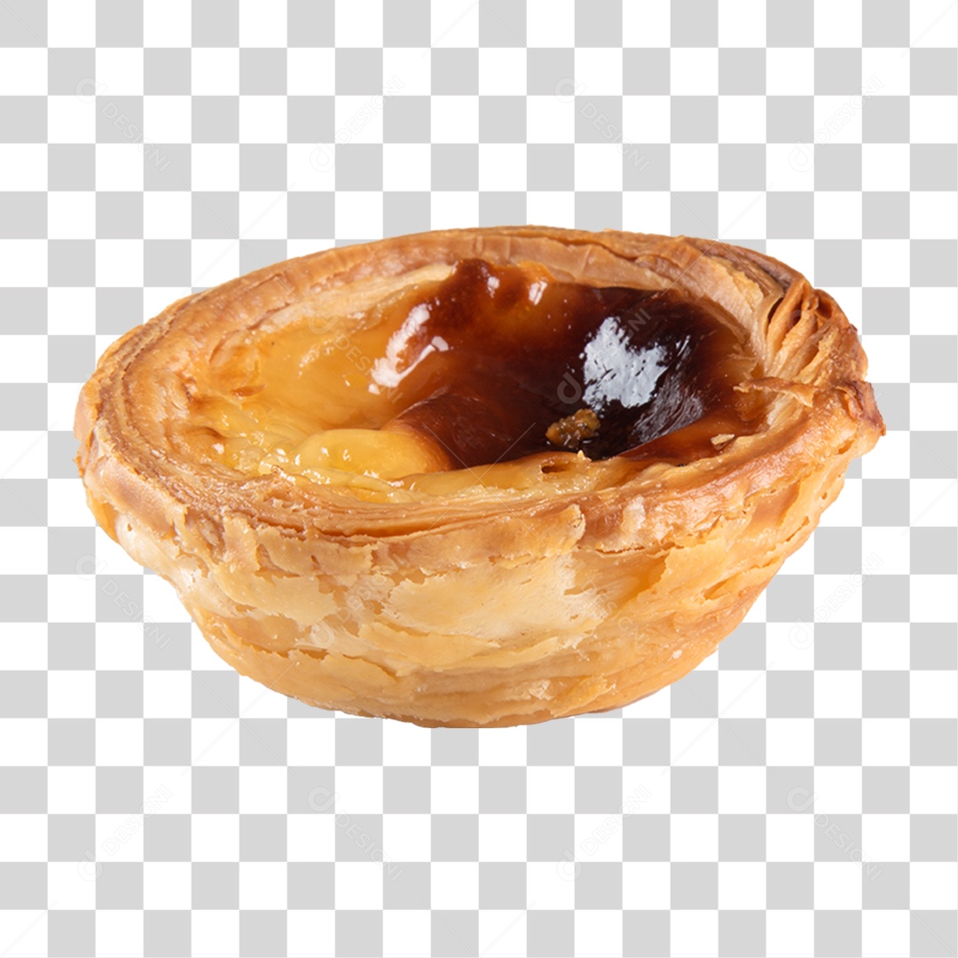 Pastel de Belém Assado PNG Transparente