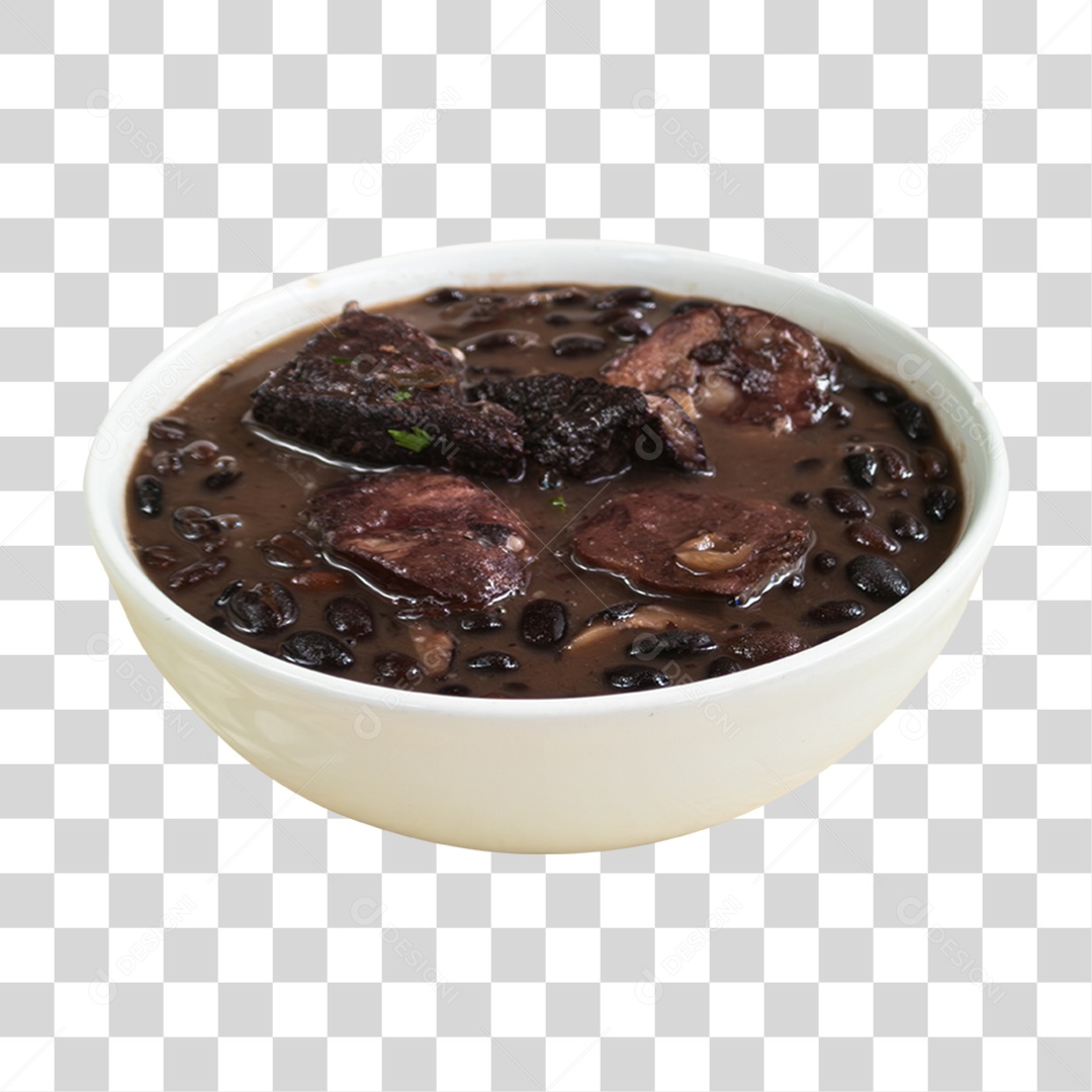 Tigela com Feijoada PNG Transparente