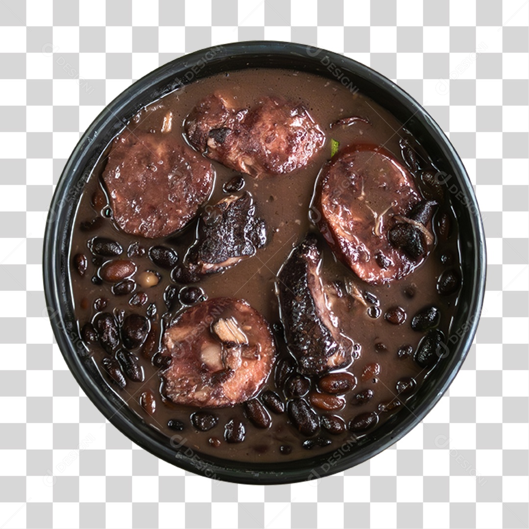 Tigela com Feijoada PNG Transparente