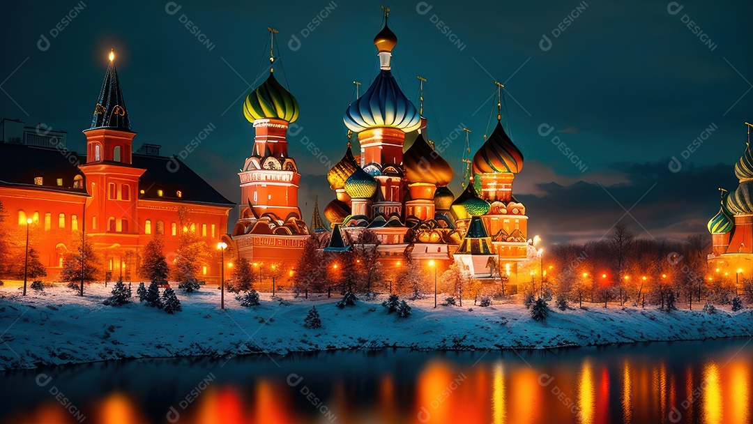 Imagem realista de local turístico na Rússia.