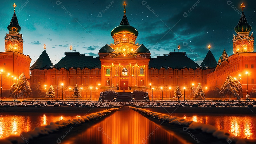 Imagem realista de local turístico na Rússia.