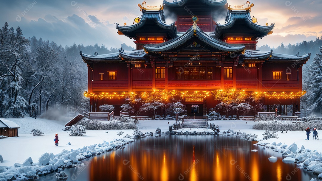 Imagem realista de local turístico na Rússia.