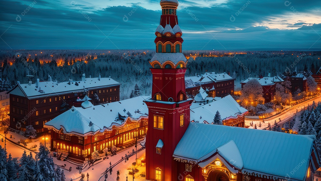 Imagem realista de local turístico na Rússia.