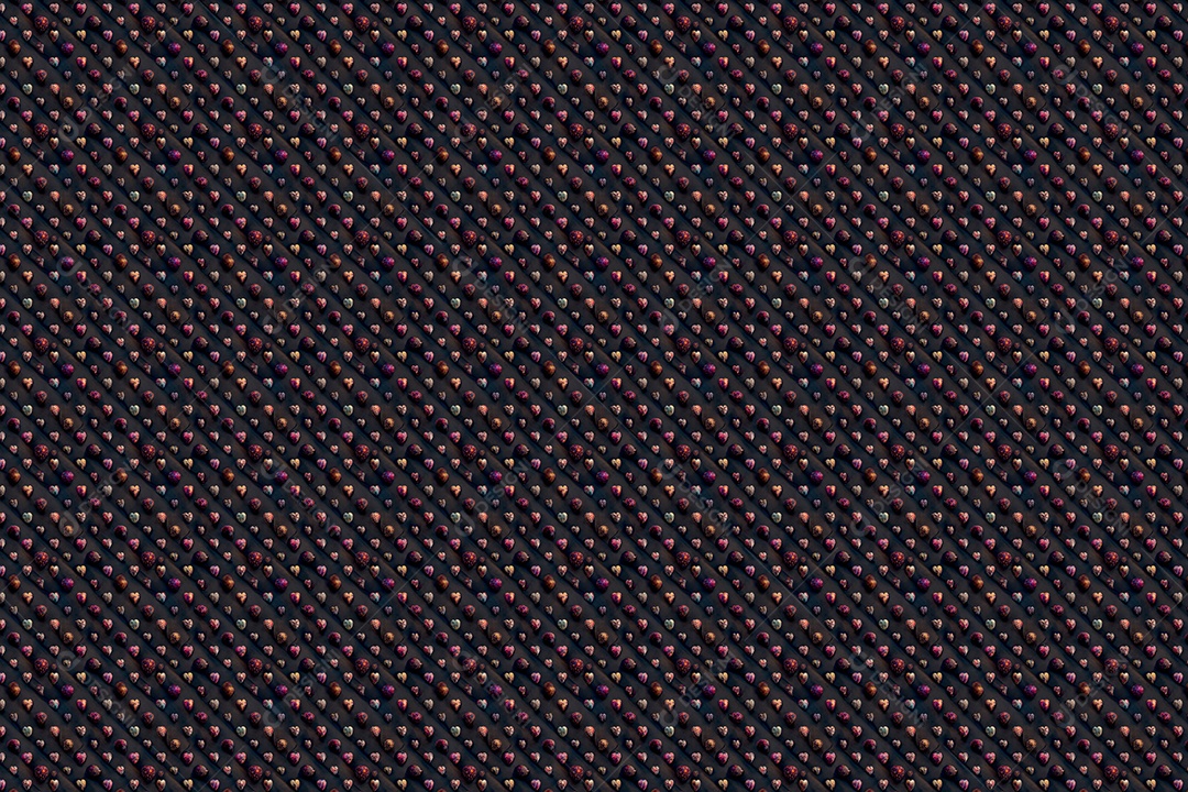 Vetores Padrões de Corações Com Fundo Escuro Vetor EPS