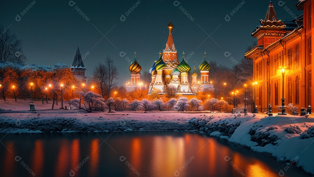 Imagem realista de local turístico na Rússia.