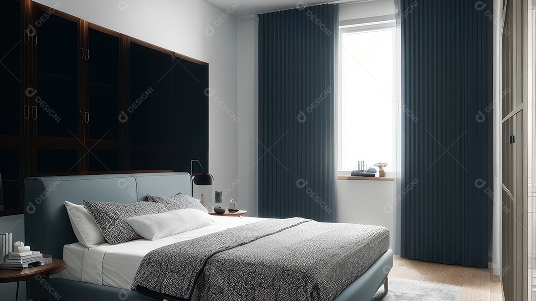 Cômodo decorado de uma casa.