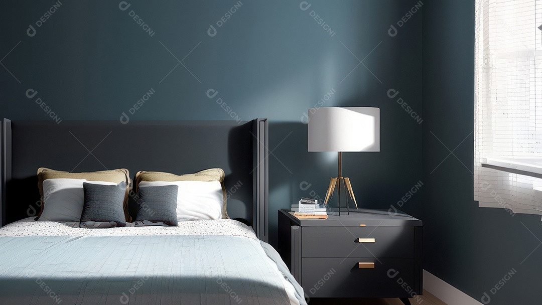 Cômodo decorado de uma casa.