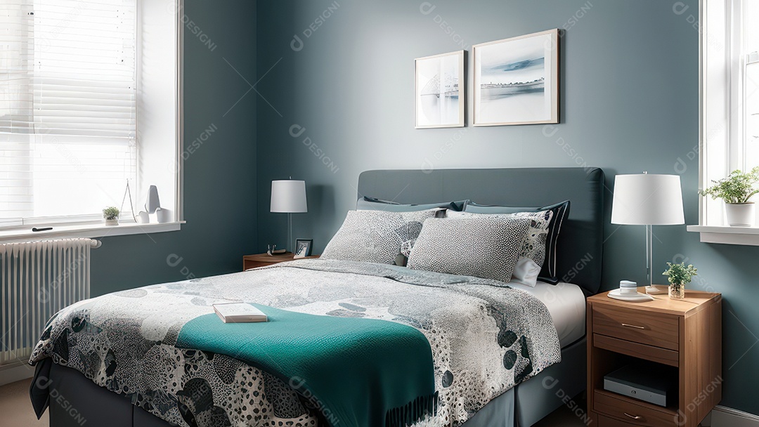 Cômodo decorado de uma casa.