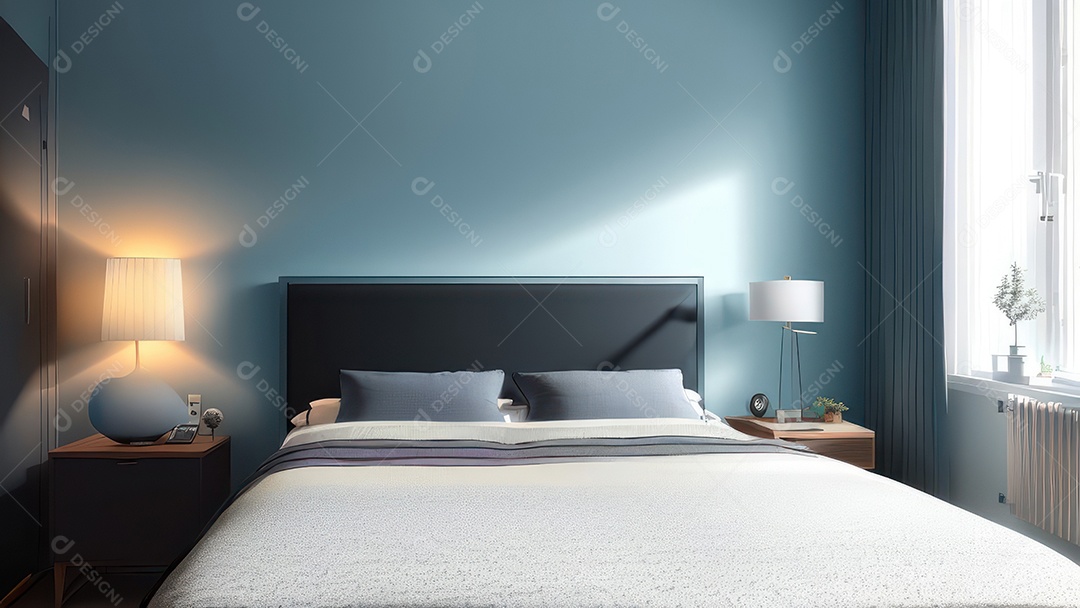 Cômodo decorado de uma casa.