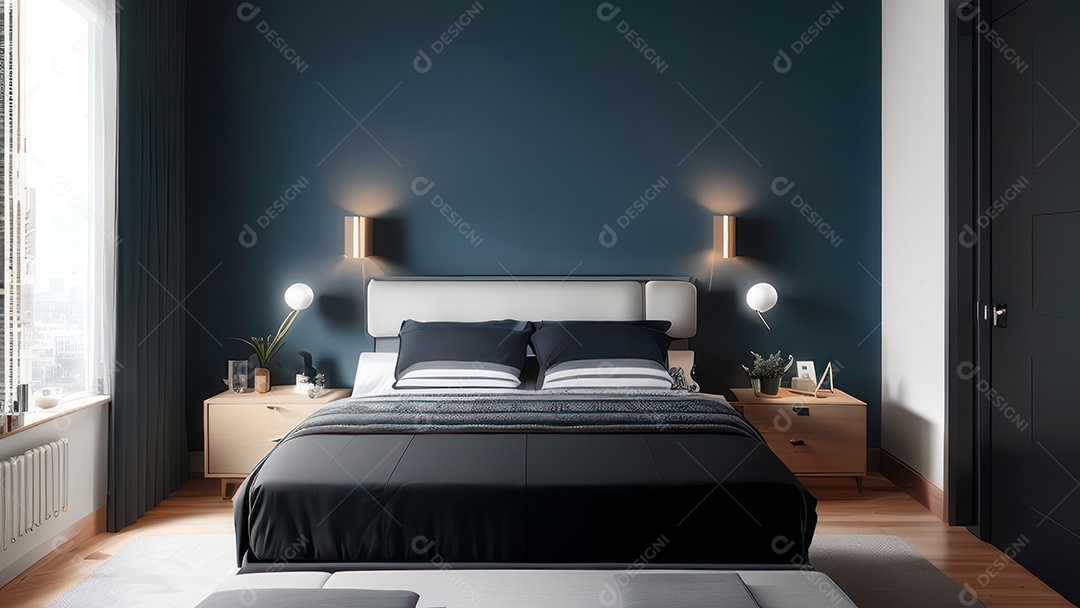 Cômodo decorado de uma casa.