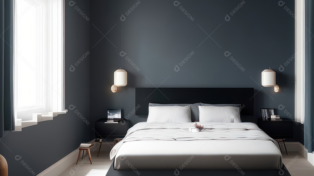 Cômodo decorado de uma casa.