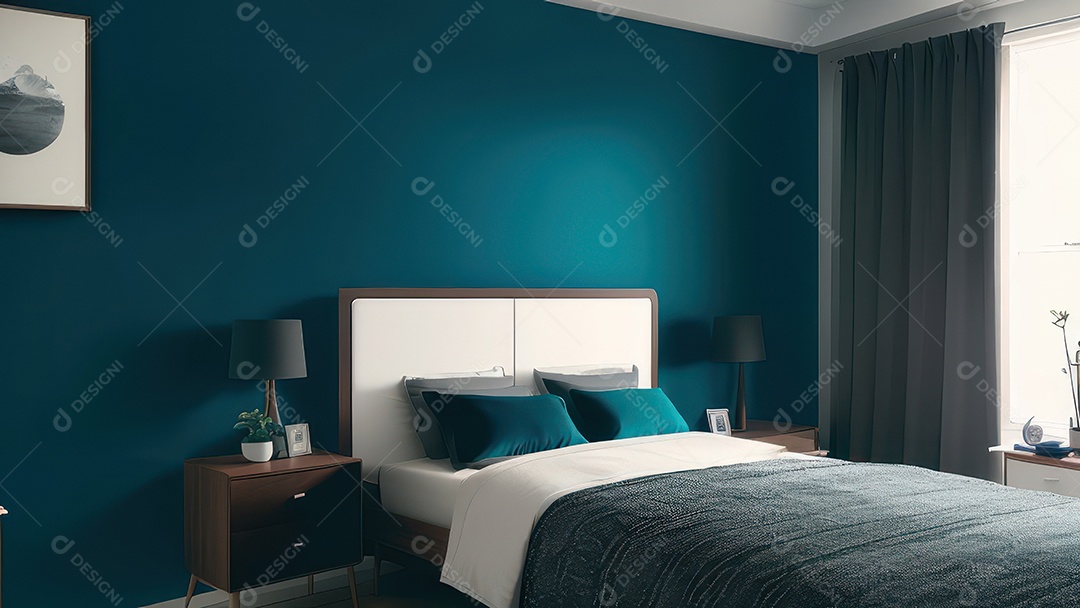 Cômodo decorado de uma casa.