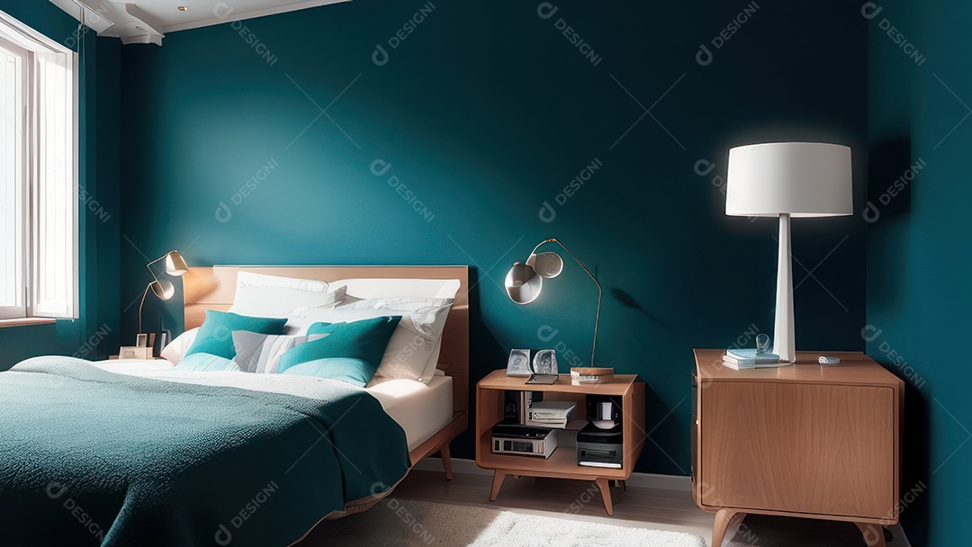 Cômodo decorado de uma casa.