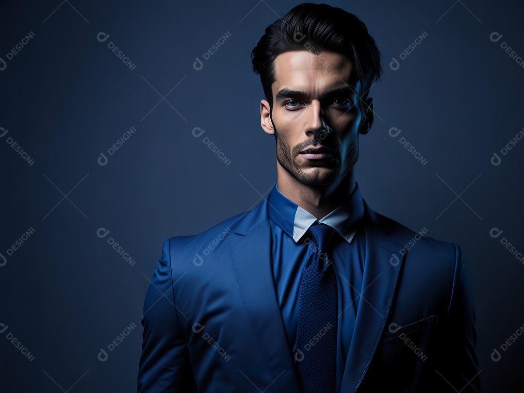 Imagem realista de homem jovem empresário