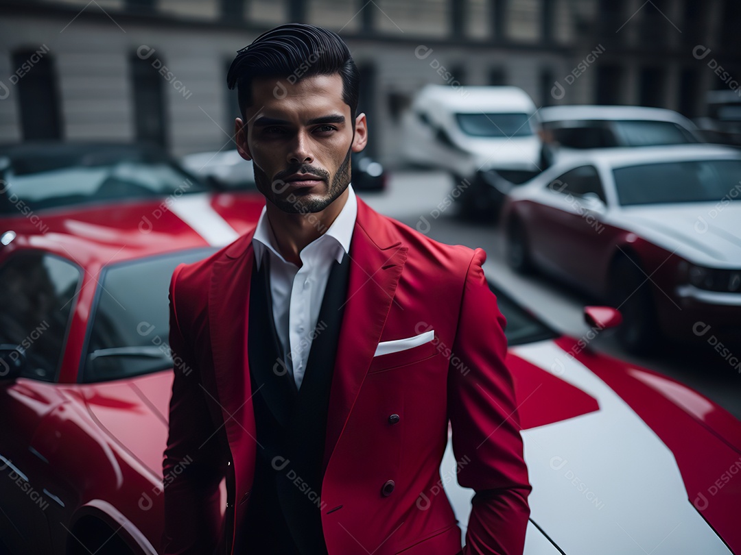 Imagem realista de homem jovem empresário